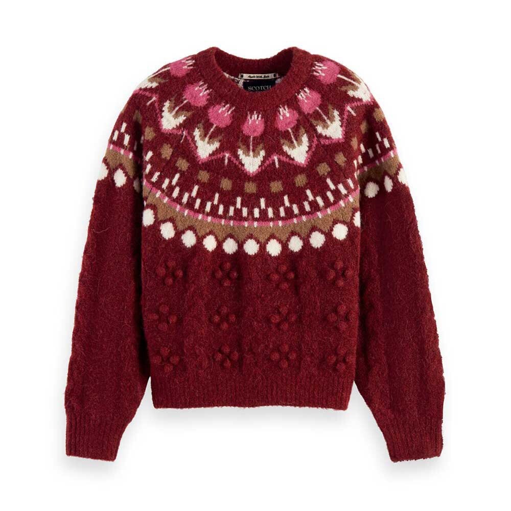 

Свитер Scotch & Soda Tulip Fair Isle Cable, красный