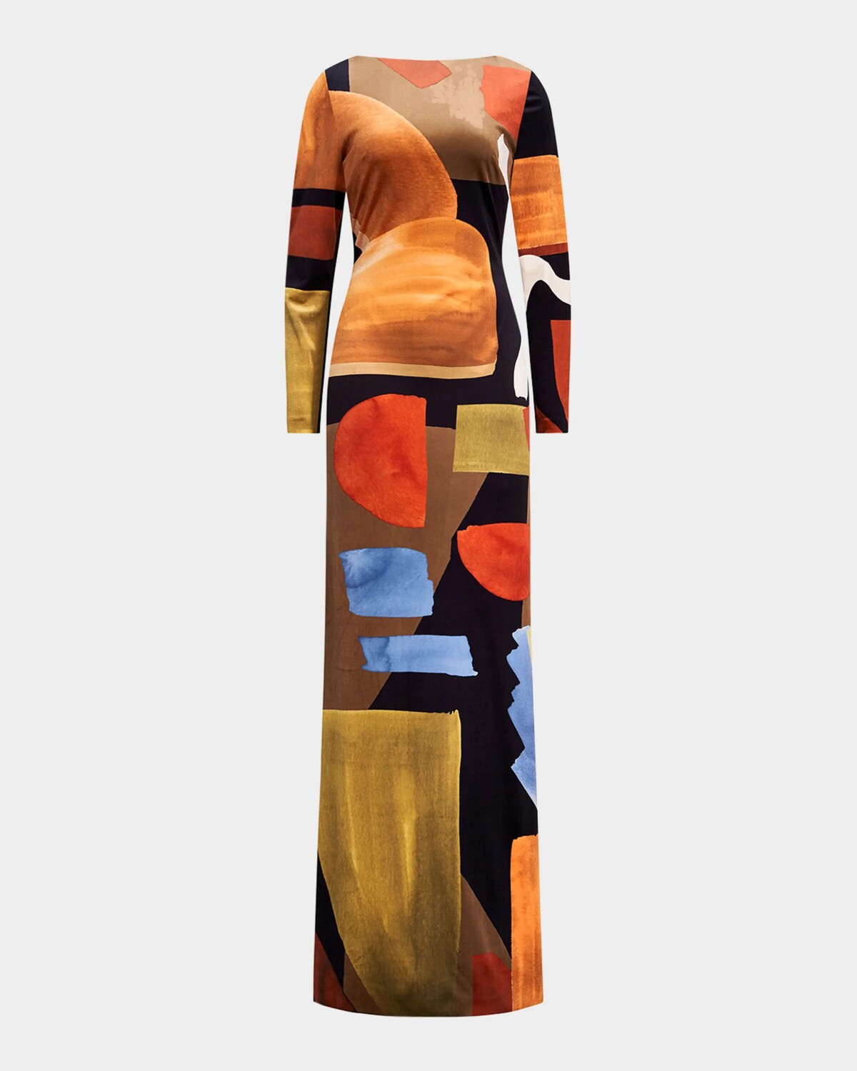 

Бархатное платье Klara с геометрическим принтом Halston, цвет Abstract Shapes