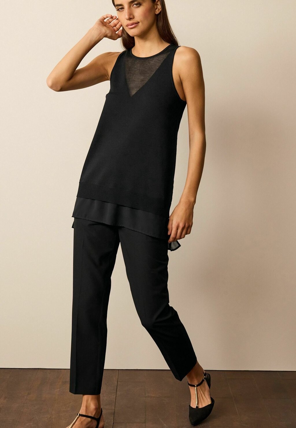

Топ SHEER DETAIL LAYER STANDARD Next, черный