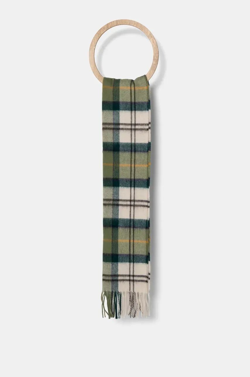 

Шерстяной шарф Barbour, зеленый