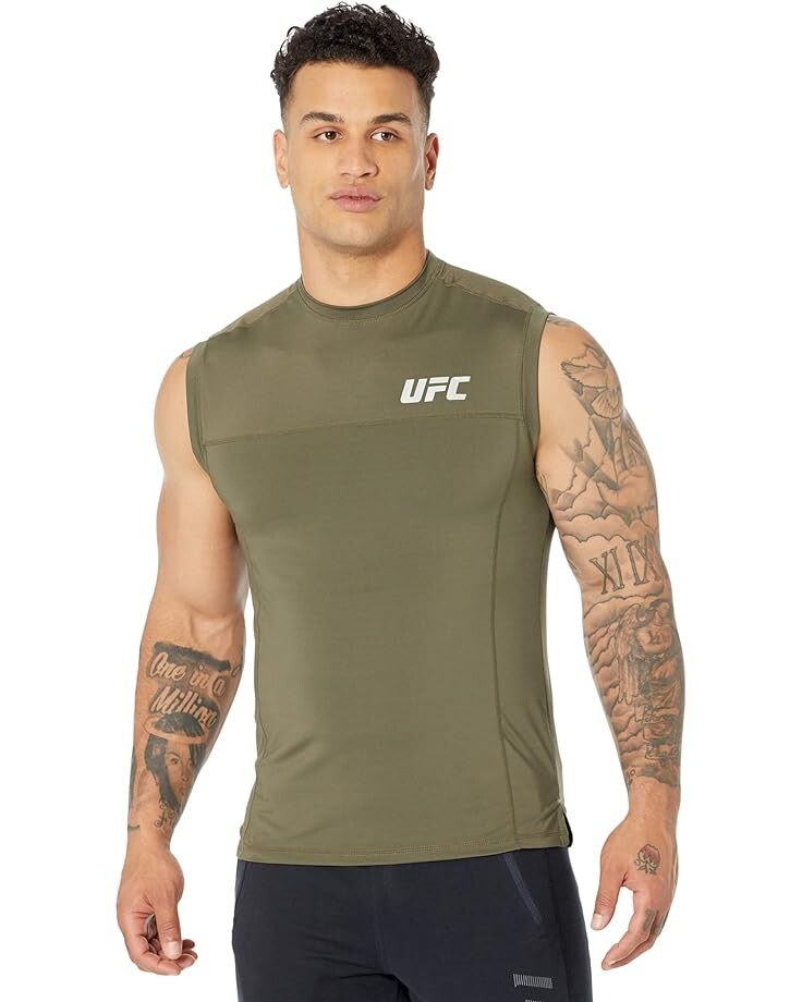 

Футболка UFC Sleeveless Crew Neck, оливковый
