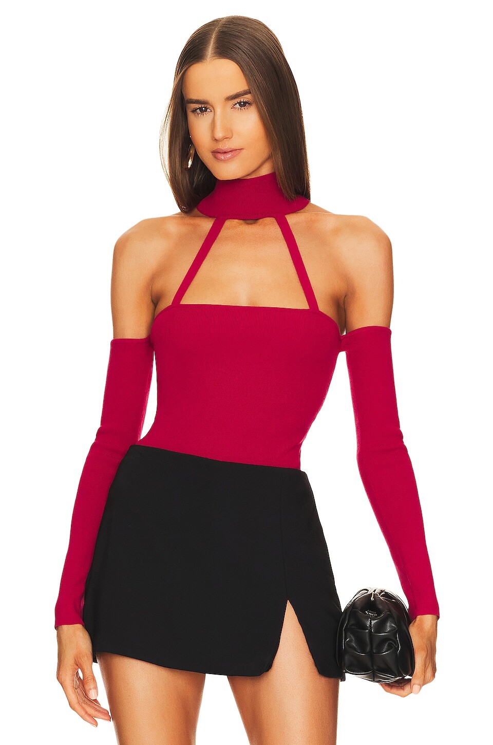 

Боди Michael Costello Araceli Knit, цвет Berry