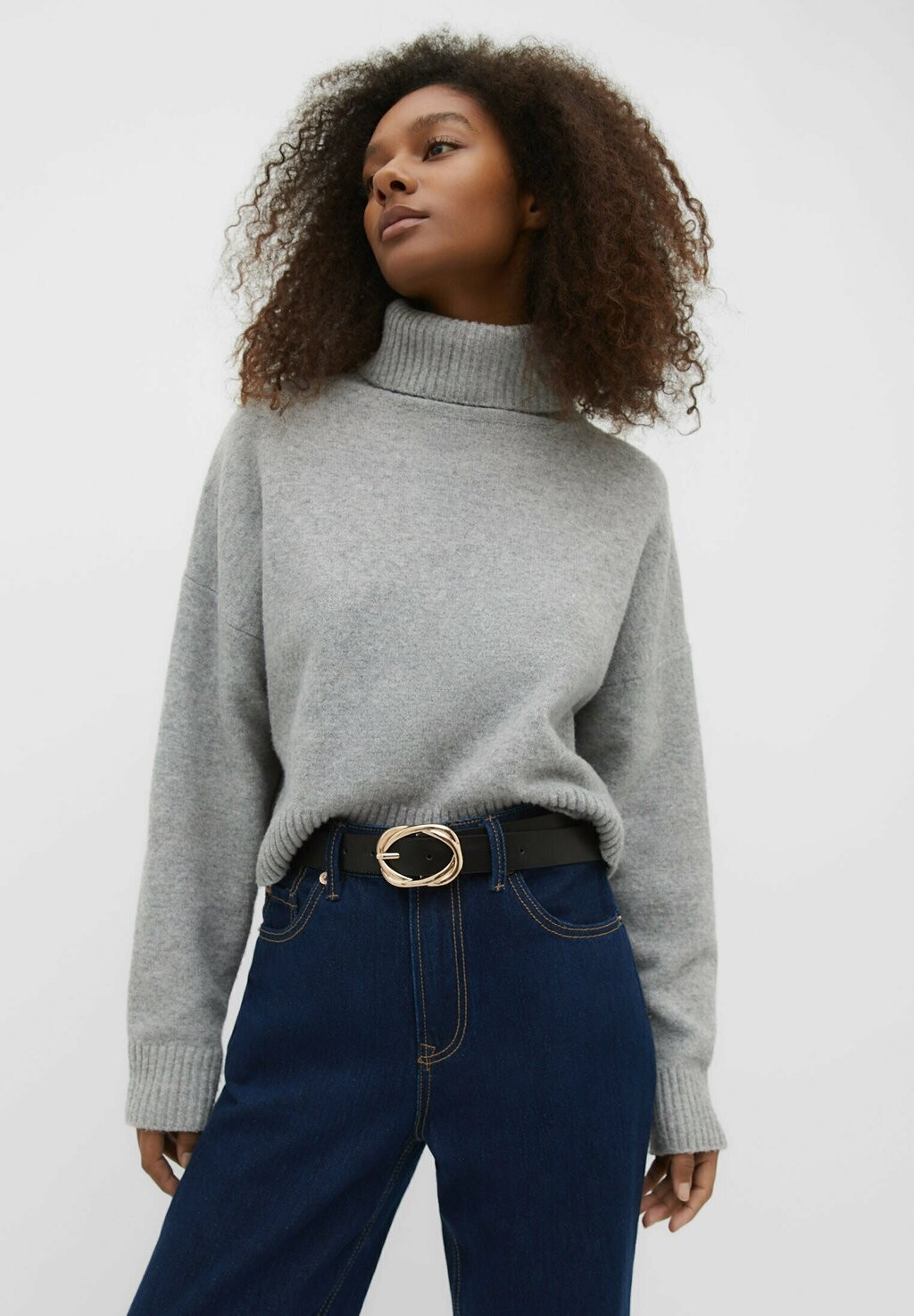 

Ремень WITH INTER BUCKLE Stradivarius, цвет black