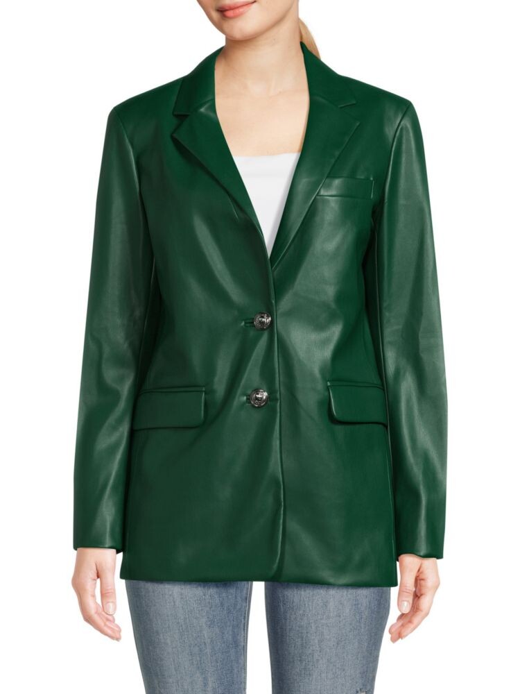 

Однобортный пиджак из искусственной кожи Karl Lagerfeld Paris, цвет Deep Forest