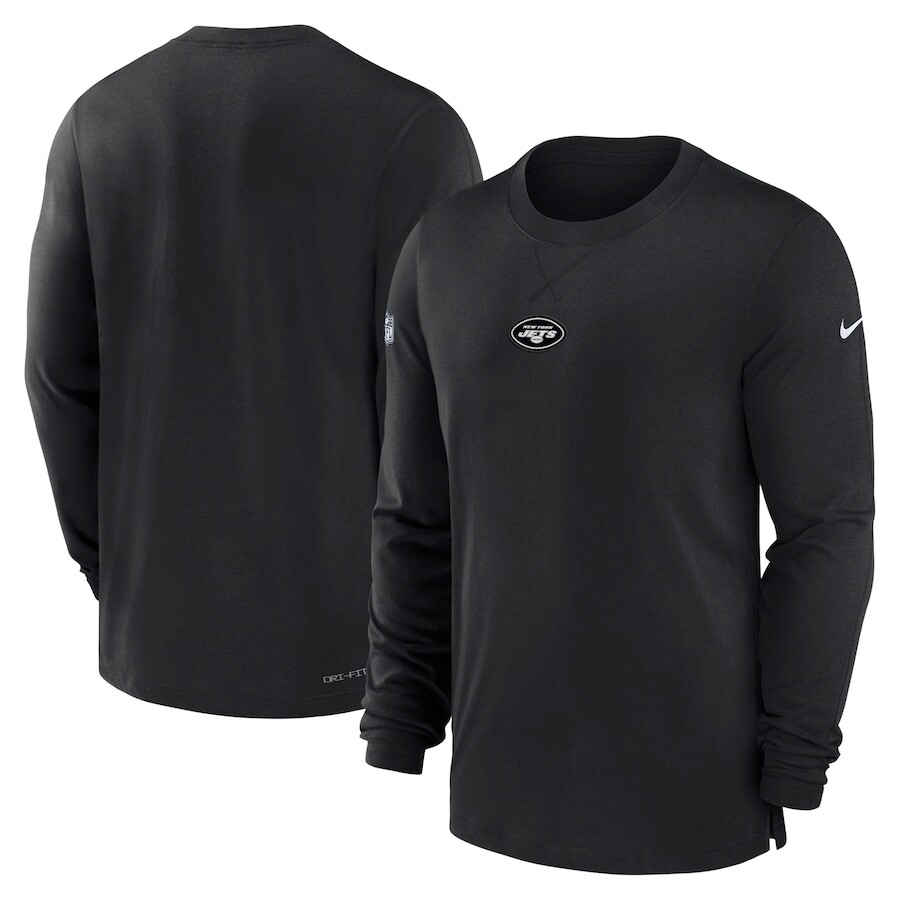 

Футболка с длинным рукавом Nike New York Jets, черный