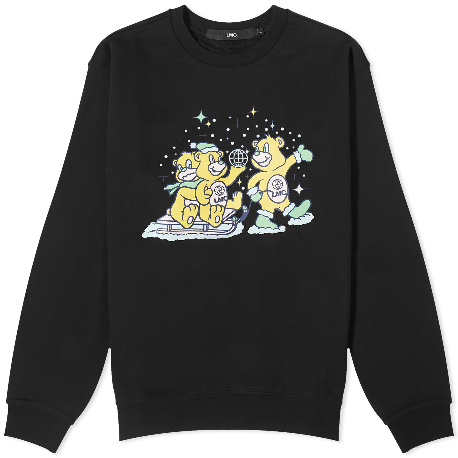 

Свитшот Lmc Sleight Riding Bears, черный