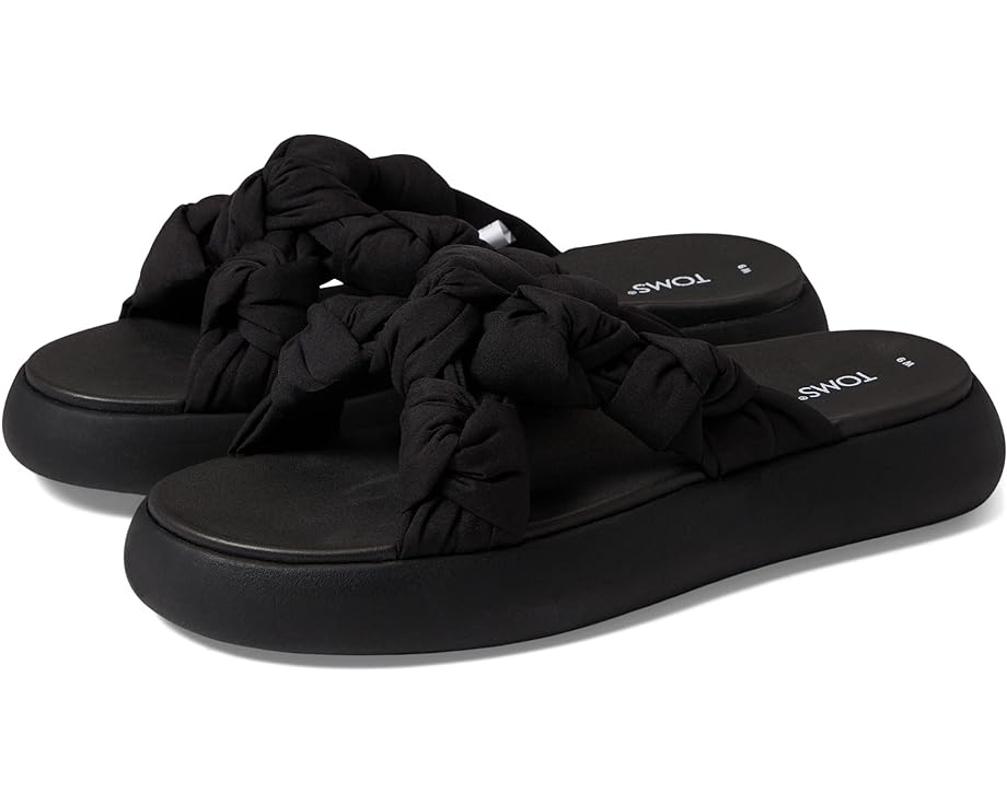 цена Сандалии TOMS Alpargata Mallow Crossover Sandal, цвет Black/Black 1
