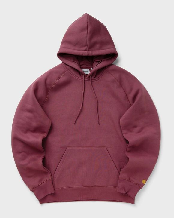 

Флис Carhartt Wip Hooded Chase Sweat, цвет dusty fuchsia / gold