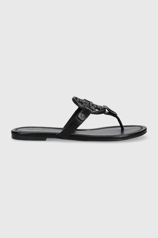 

Кожаные шлепанцы Miller Pave Tory Burch, черный
