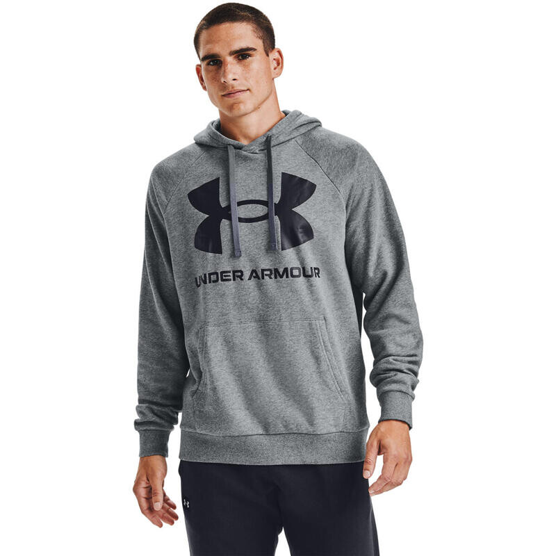 

Флисовая толстовка с большим логотипом Under Armour Rival, серый, мужчины