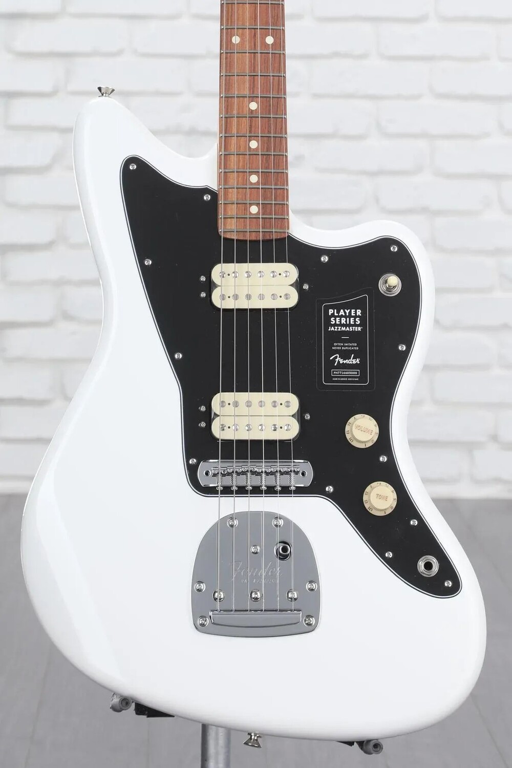

Fender Player Jazzmaster — полярный белый с накладкой на гриф Pau Ferro