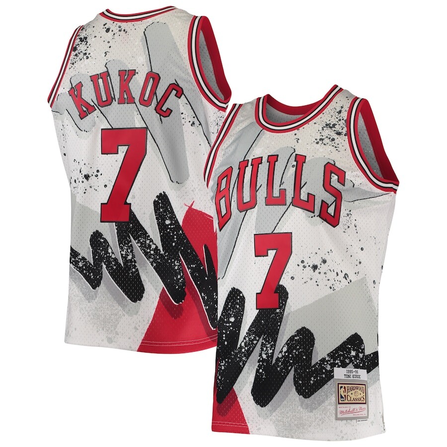 

Джерси Mitchell & Ness Chicago Bulls, белый