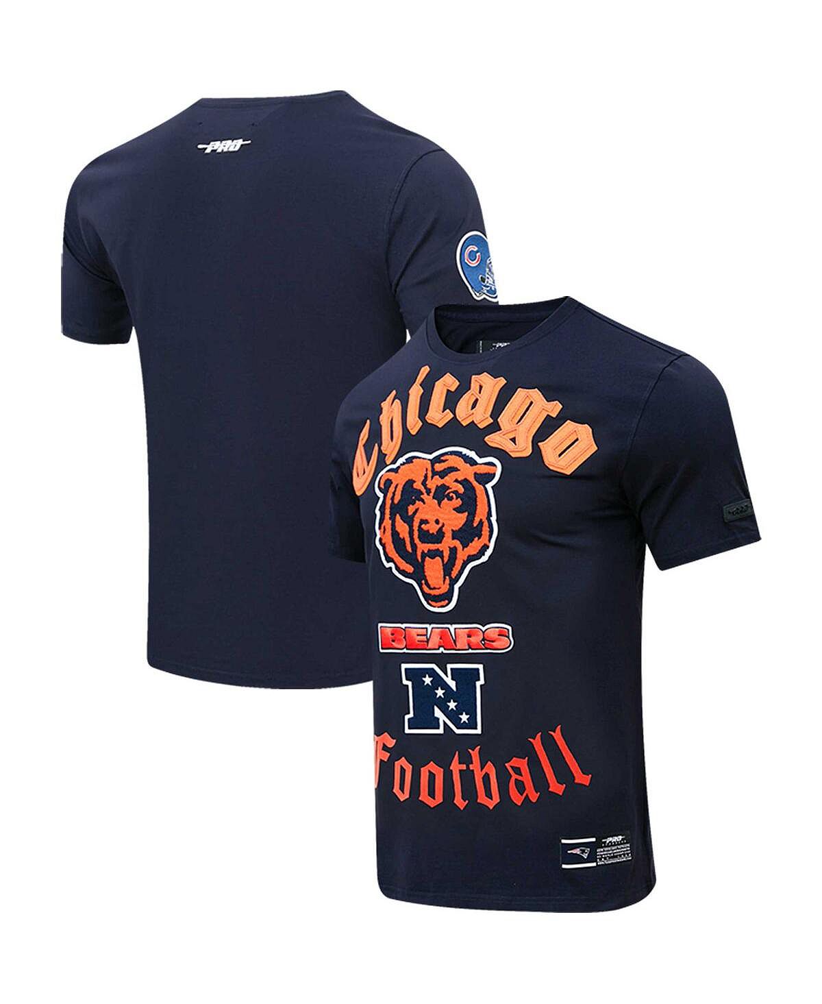 цена Мужская темно-синяя футболка Chicago Bears Old English Pro Standard
