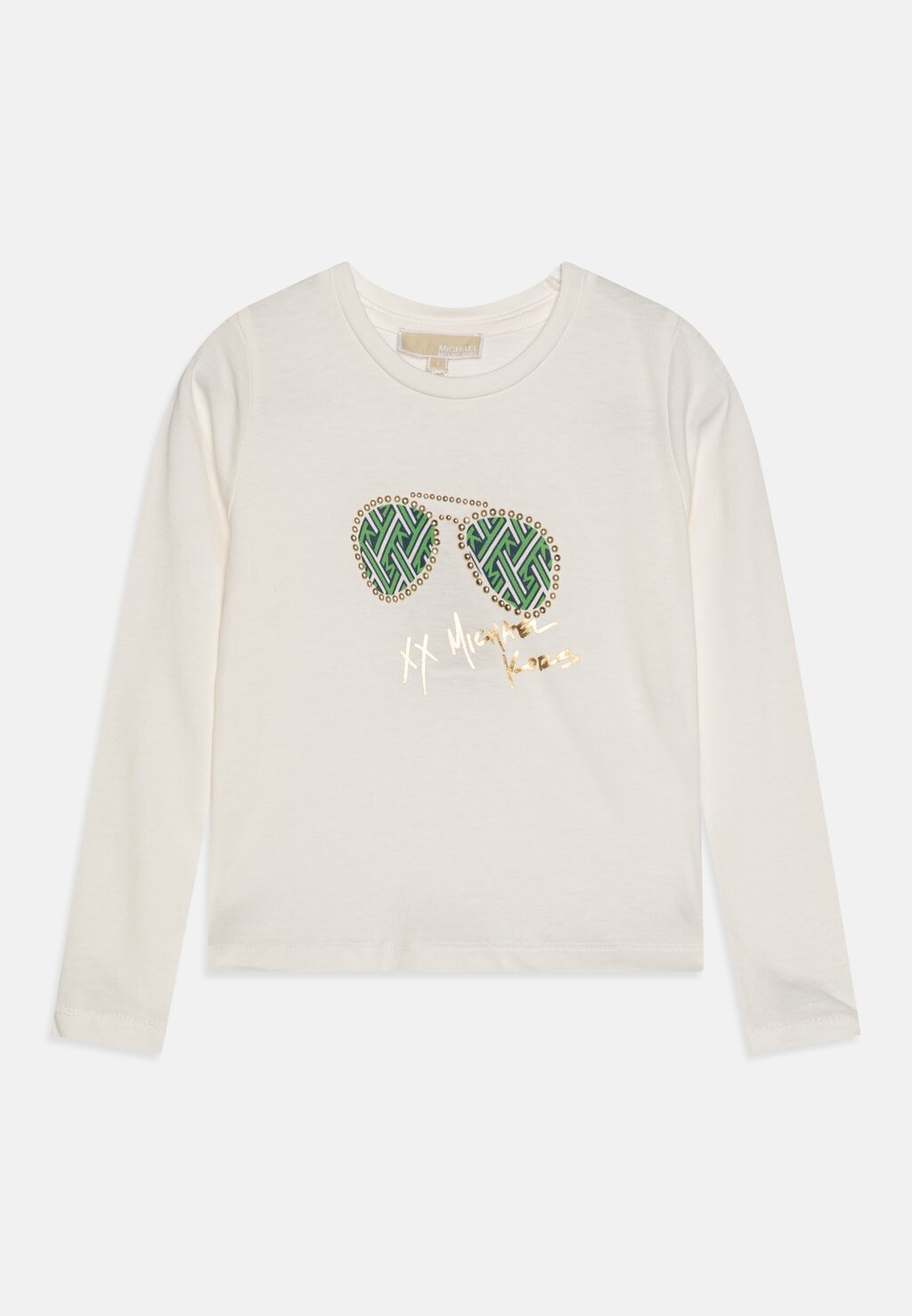 

Футболка с длинным рукавом Michael Kors Kids, кремово-белая, Белый