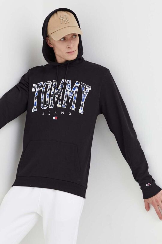 

Хлопковая толстовка Tommy Jeans, черный