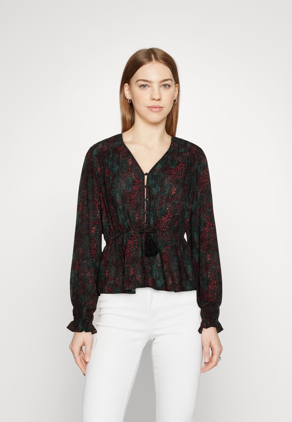 

Блузка V-образный вырез PEPLUM Scotch & Soda, разноцветный