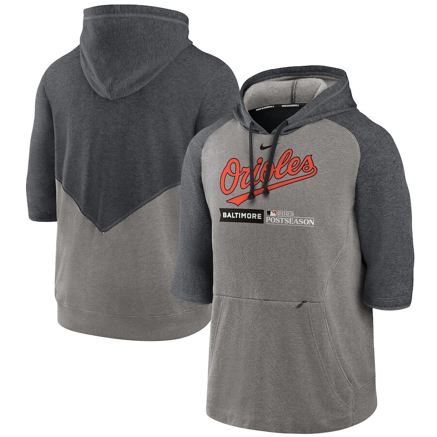 

Пуловер с капюшоном Nike Baltimore Orioles, серый