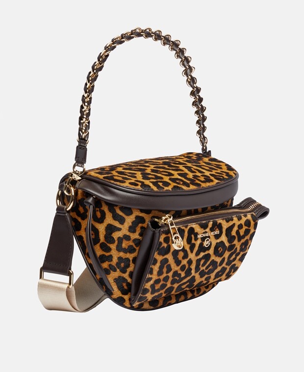 

Кожаная сумка-мессенджер Michael Michael Kors, бежевый