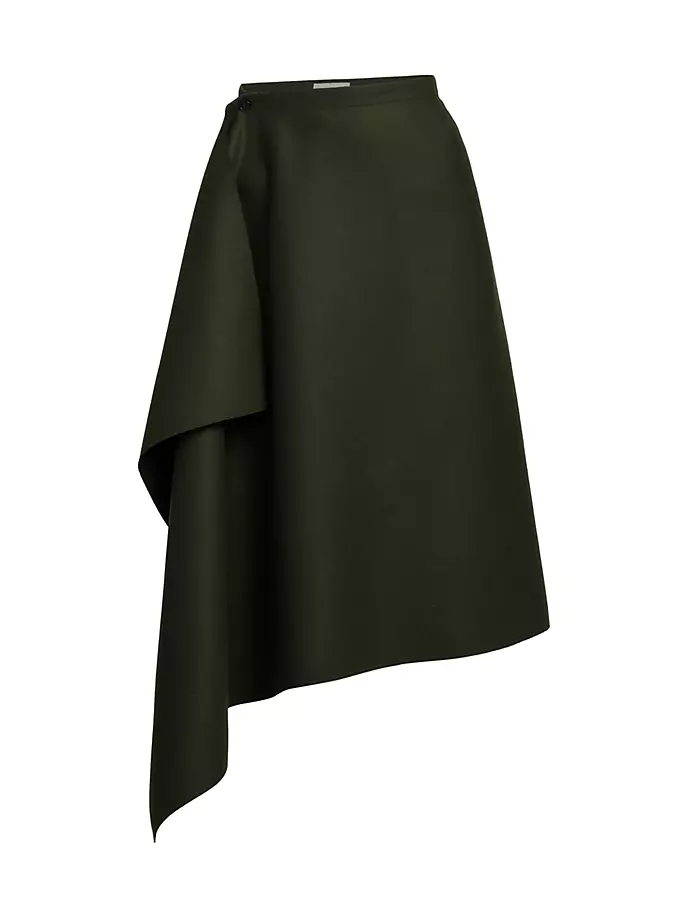 Archivio DNA Шерстяная юбка-миди Moncler, зеленый