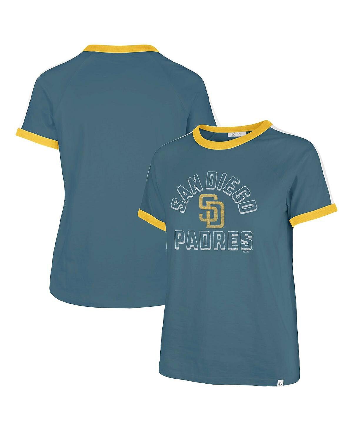 

Женская темно-бирюзовая футболка San Diego Padres City Connect Sweet Heat Peyton '47 Brand, Зеленый