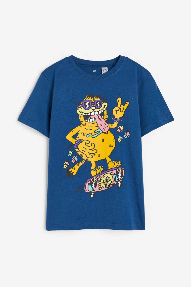 

Футболка с принтом H&M, синий