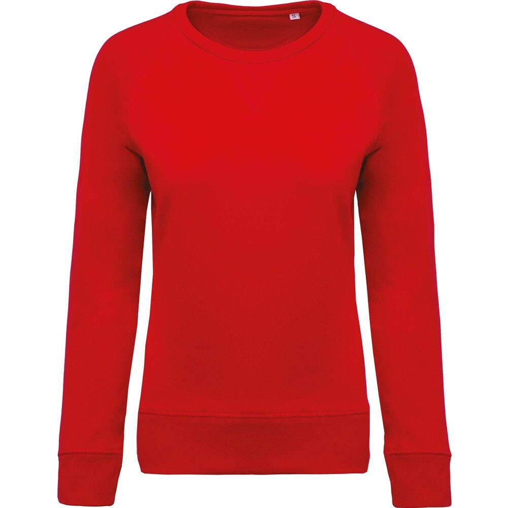 

Толстовка Kariban S Organic Round Neck, красный