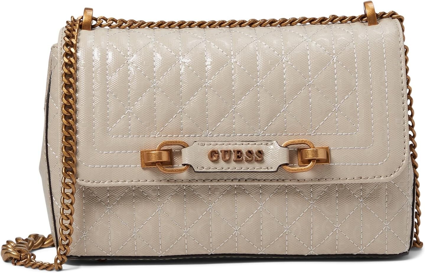 Сумка Aventa Convertible Crossbody Flap GUESS, цвет Stone retro flap shoulder crossbody