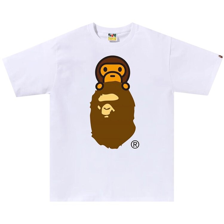 

Футболка BAPE Milo On Ape Head Tee, белый