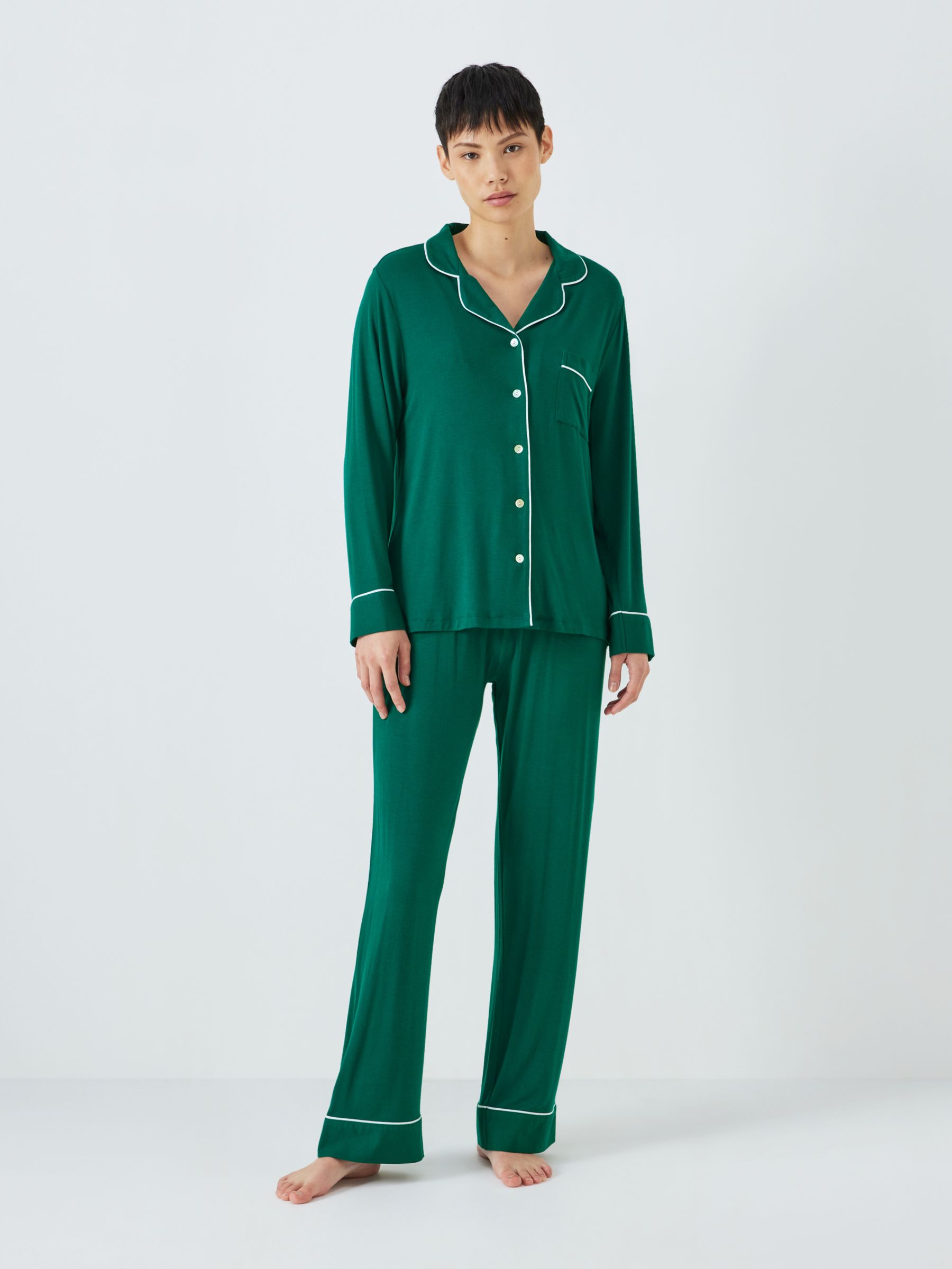 Пижамный комплект Aria из модала John Lewis, зеленый