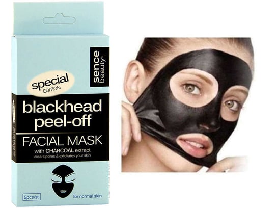Маска от черных точек с углем 5 шт. NL Sence Beauty Black Mask, Maxbrands Marketing