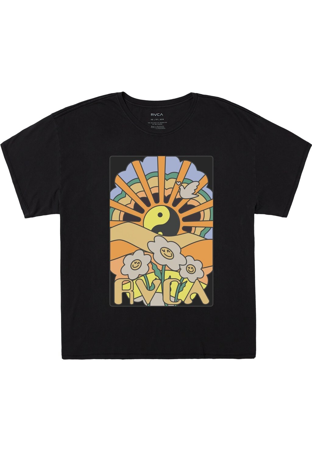 

Футболка с принтом SOMEDAY RVCA, черный