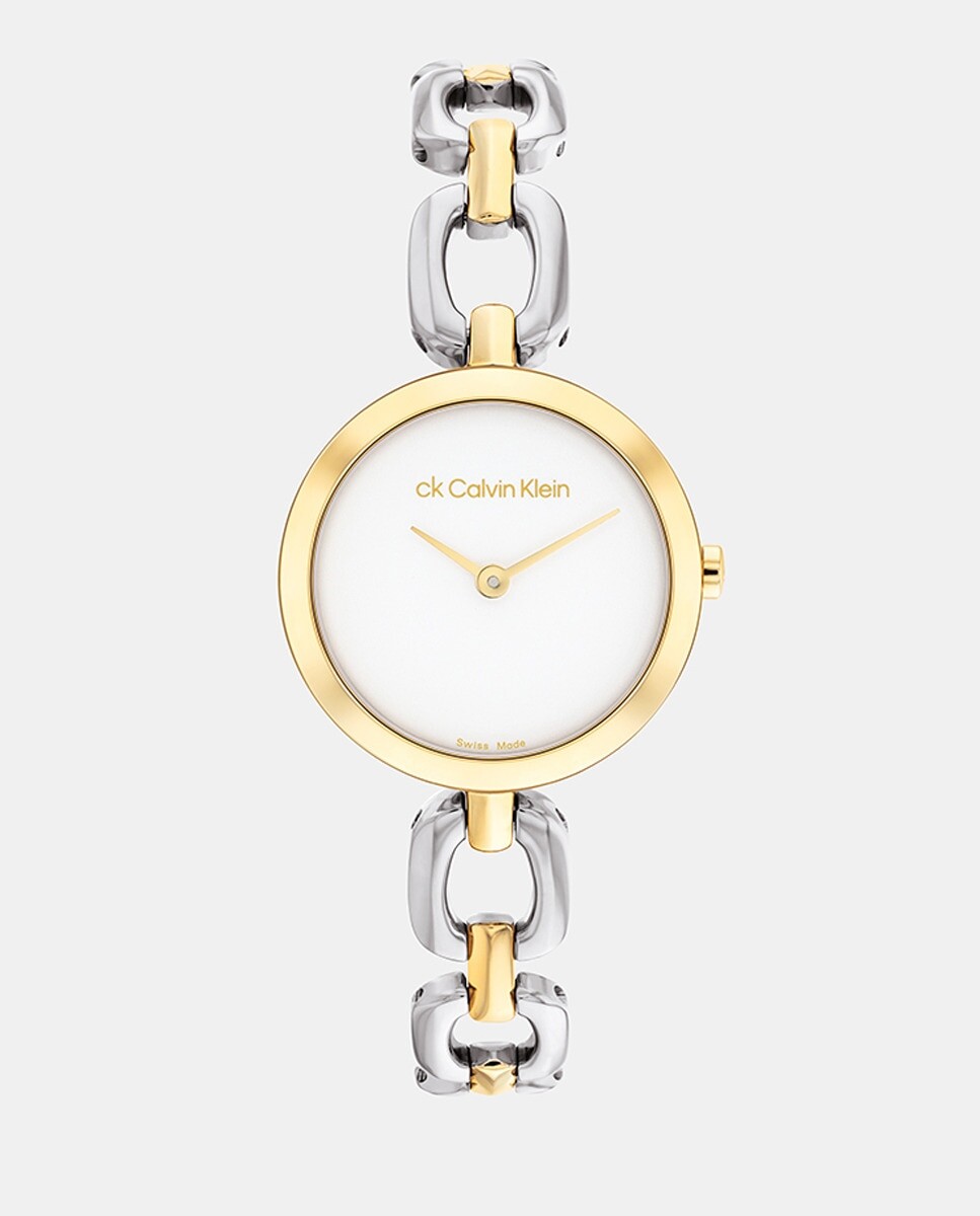 

Двухцветные женские часы из стали Swiss Made 25000008 Calvin Klein, мультиколор