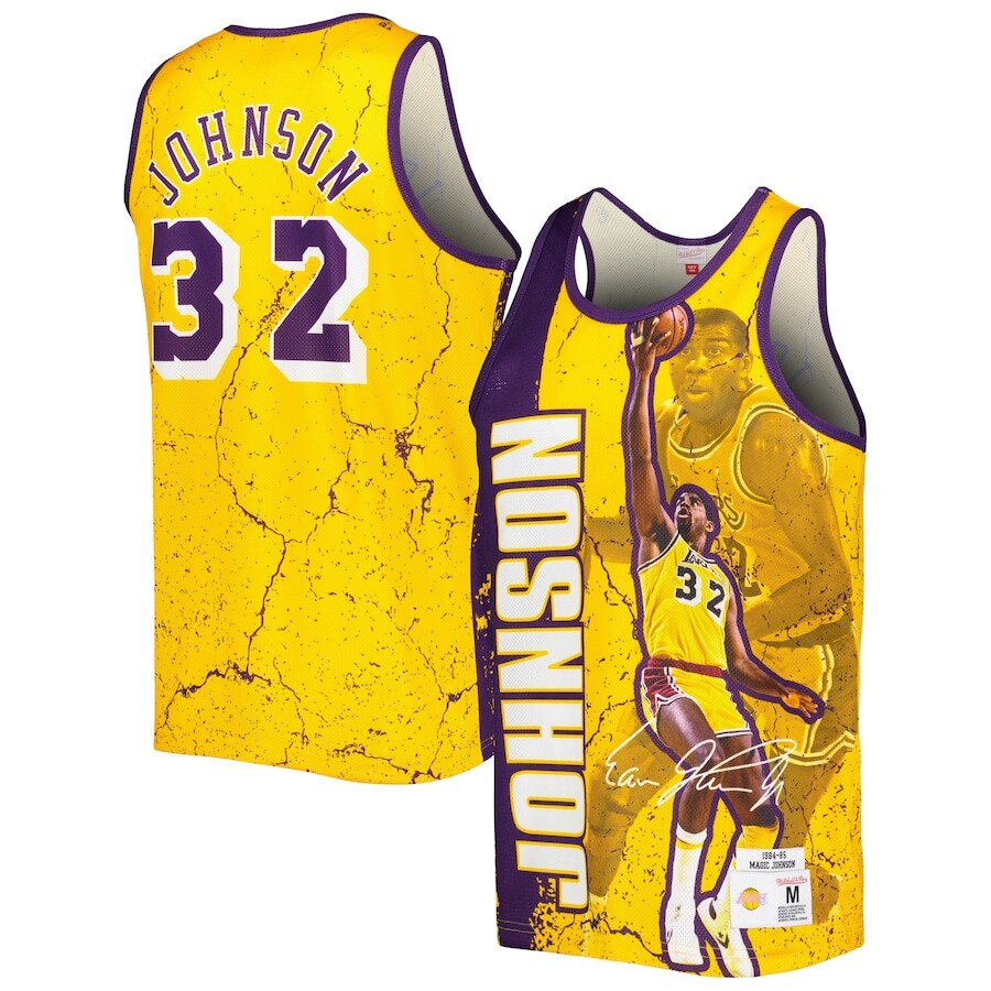 

Майка Mitchell & Ness Los Angeles Lakers, золотой