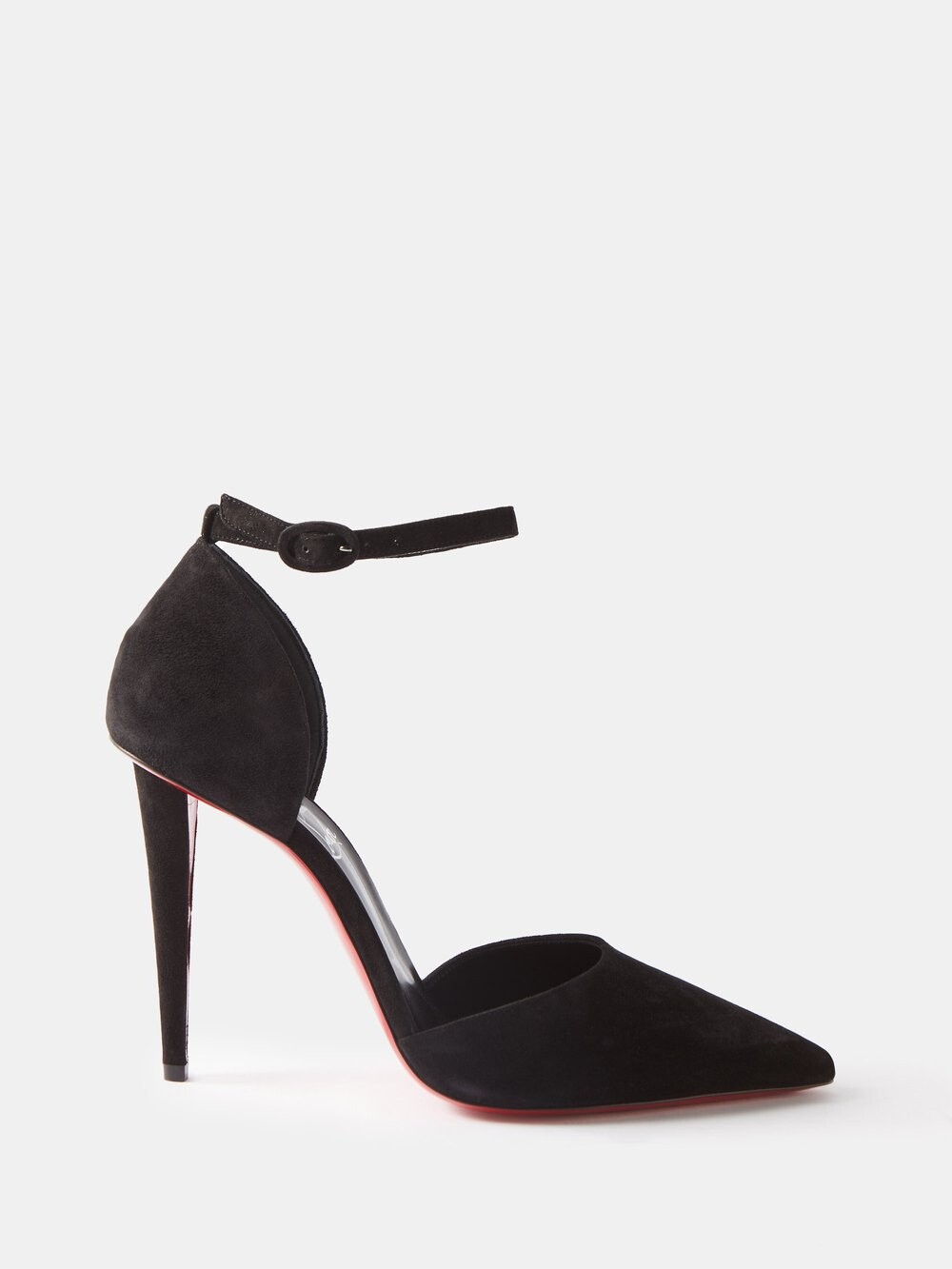 

Замшевые туфли astrida bride 100 Christian Louboutin, черный
