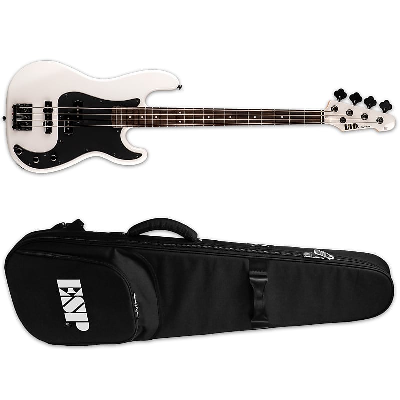 Басс гитара ESP LTD Surveyor '87 Pearl White Electric Bass Guitar + ESP TKL Gig Bag 1987 87