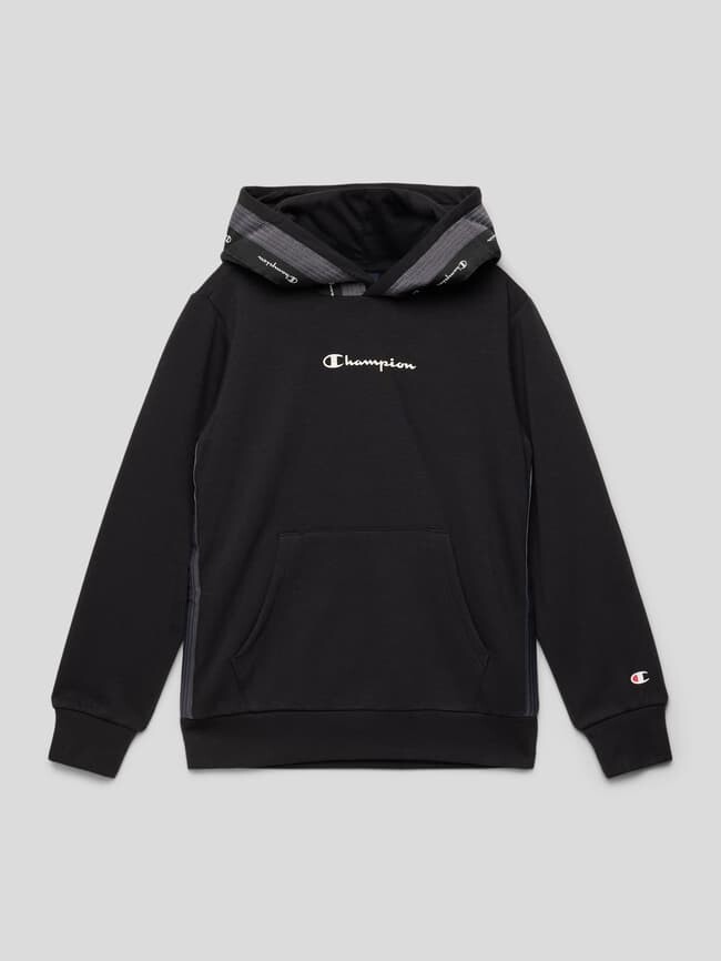 

Толстовка с принтом этикетки CHAMPION, черный