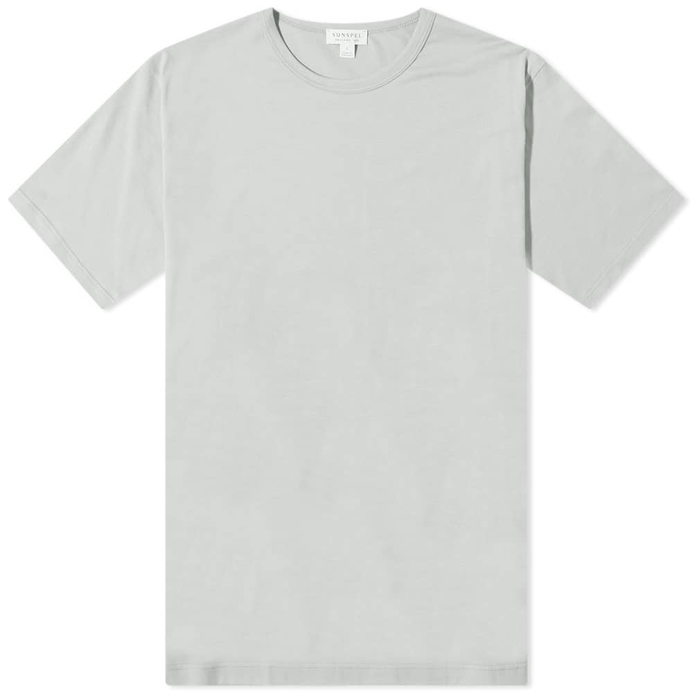 Классическая футболка с круглым вырезом Sunspel цена и фото