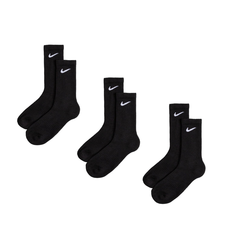 Носки Everyday Cushioned Crew Socks 3 Pack Nike, черный