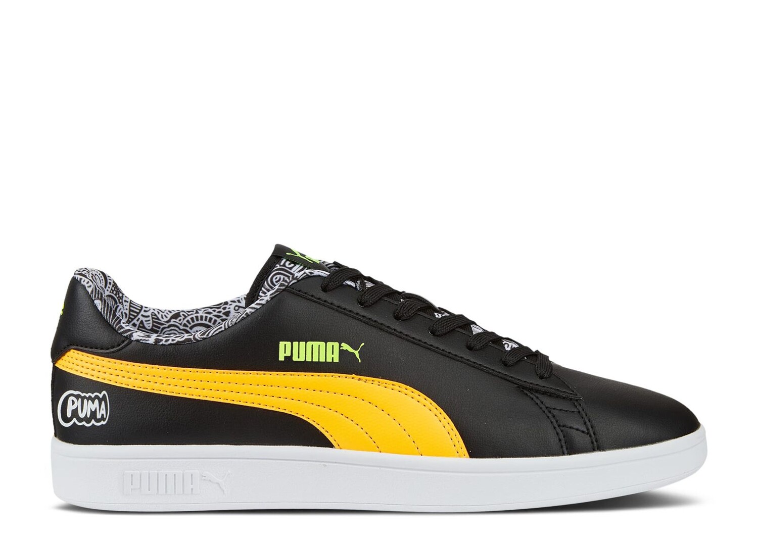 

Кроссовки Puma Smash V2 'Me Happy - Black Yellow', черный