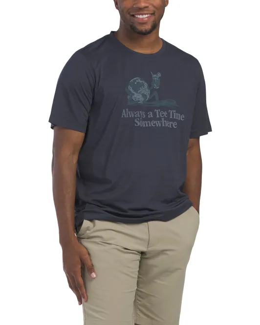 

Футболка Cloudspun Time Somewhere Puma Golf, синий