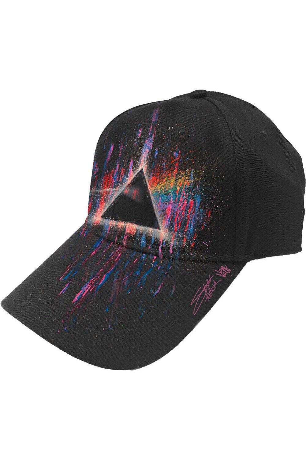 

Бейсбольная кепка с брызгами краски Dark Side Of The Moon Pink Floyd, черный
