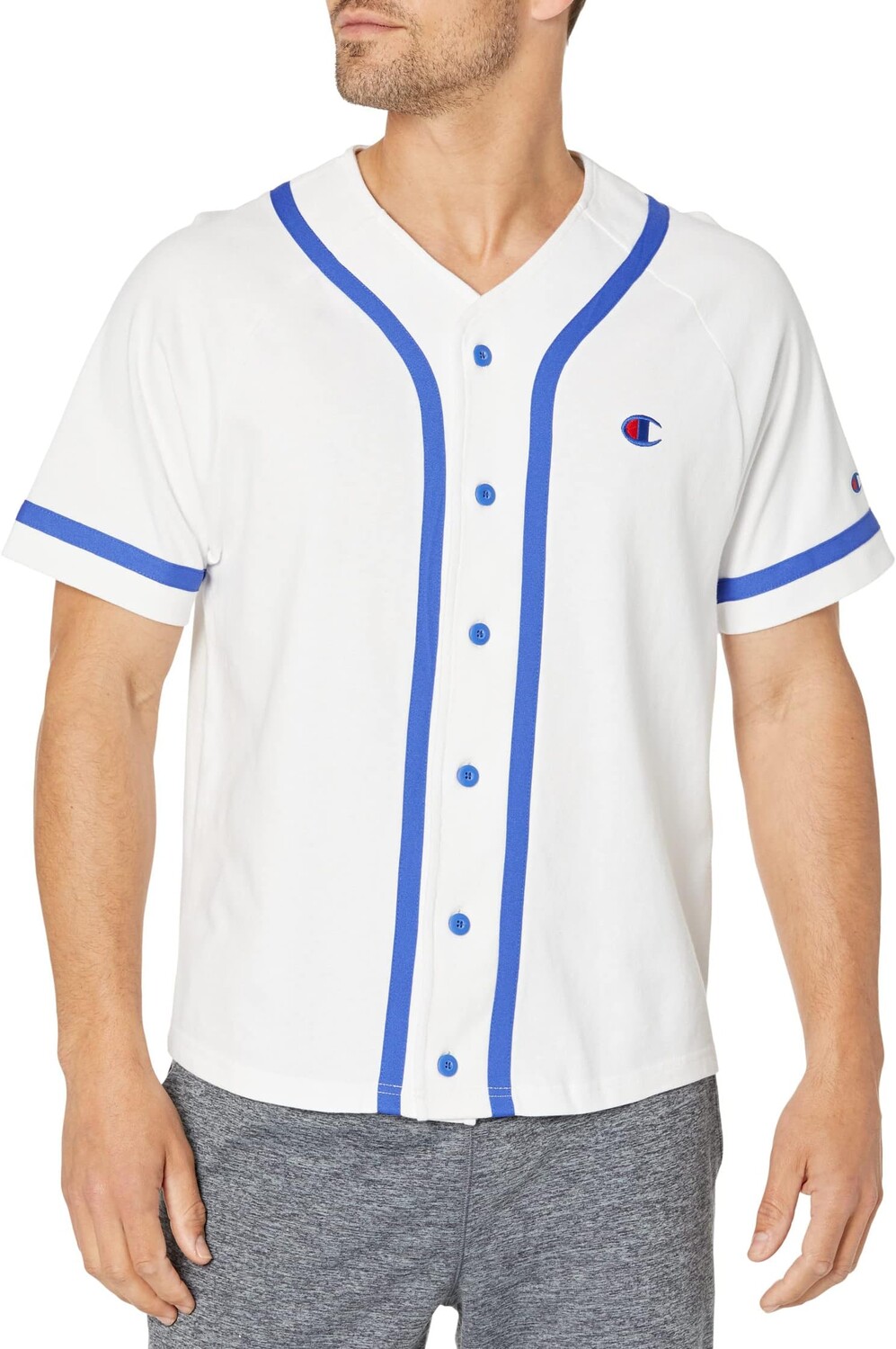 

Рубашка Champion Braided Baseball Jersey, белый
