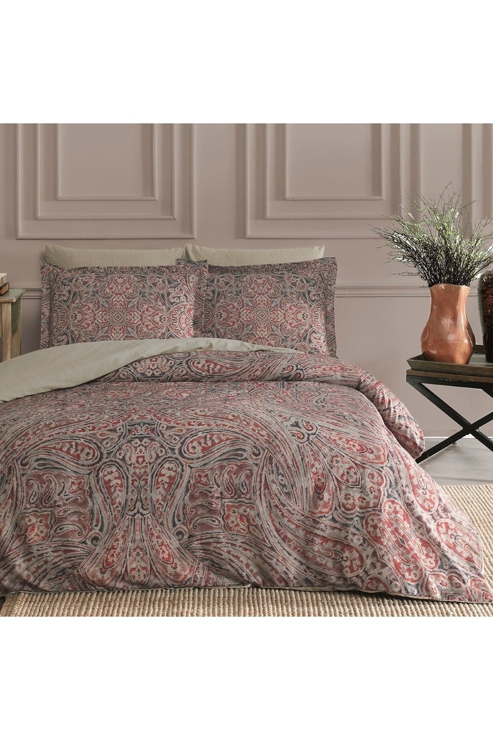 

Комплект пододеяльников Linens Sc Samira двойной, кофейный