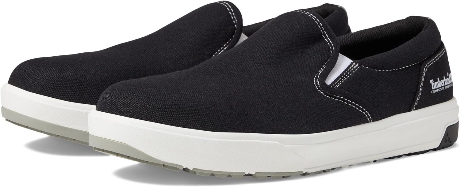 

Кроссовки Berkley Slip-On Composite Safety Toe Timberland PRO, цвет Black/White
