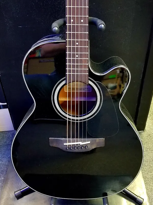 цена Акустическая гитара Takamine GN30CE NEX Cutaway Acoustic/Electric Guitar Black TK-40D - FREE Set up