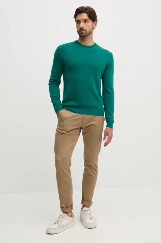 

Шерстяной свитер United Colors of Benetton, зеленый