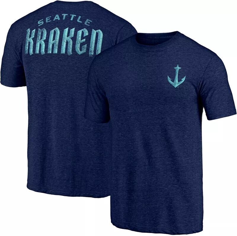 

Темно-синяя футболка с нашивкой на плече NHL Seattle Kraken