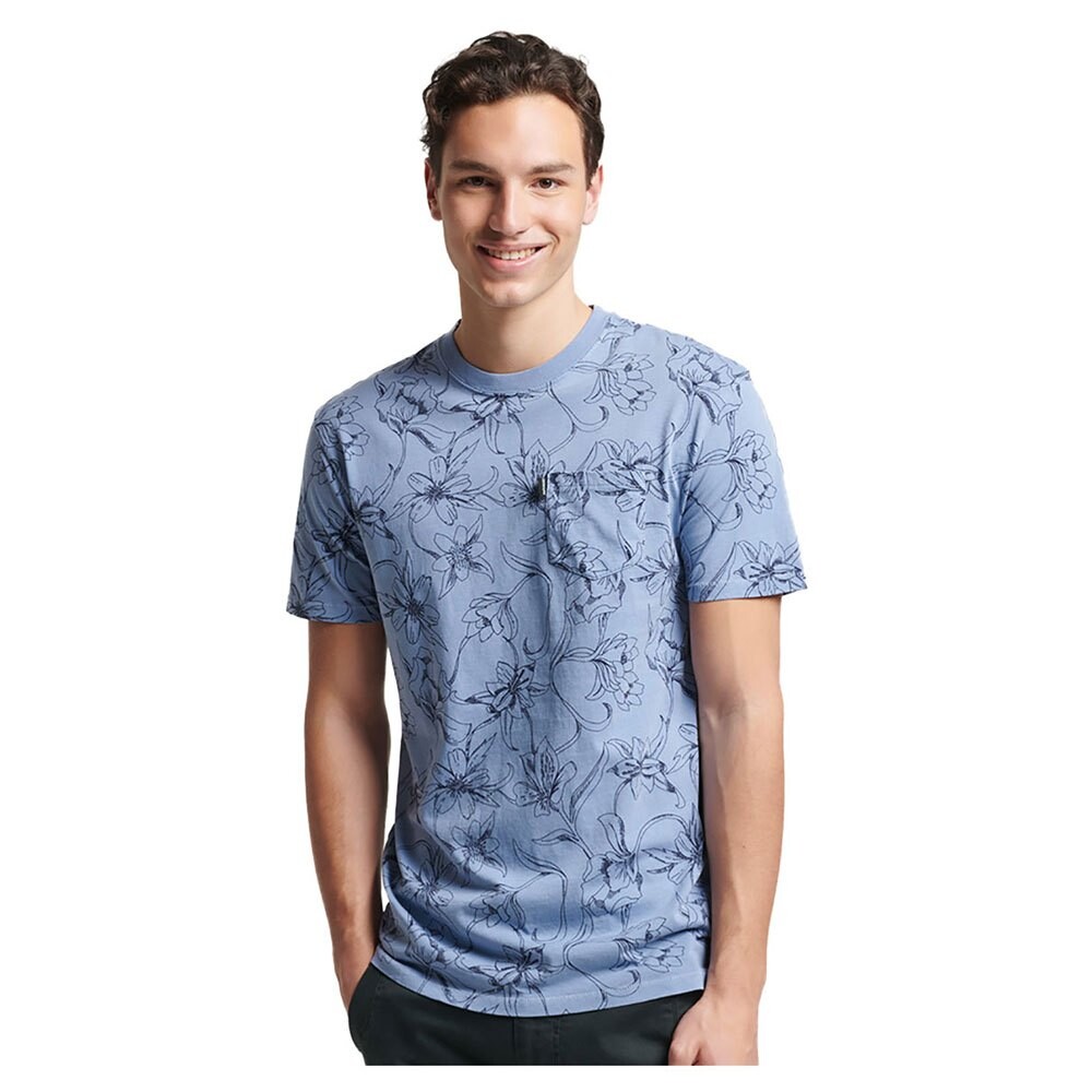 

Футболка Superdry Vintage Pocket Aop, синий