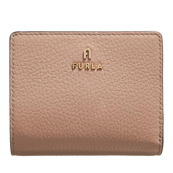 Кошелек furla camelia s compact wallet l zip Furla, бежевый