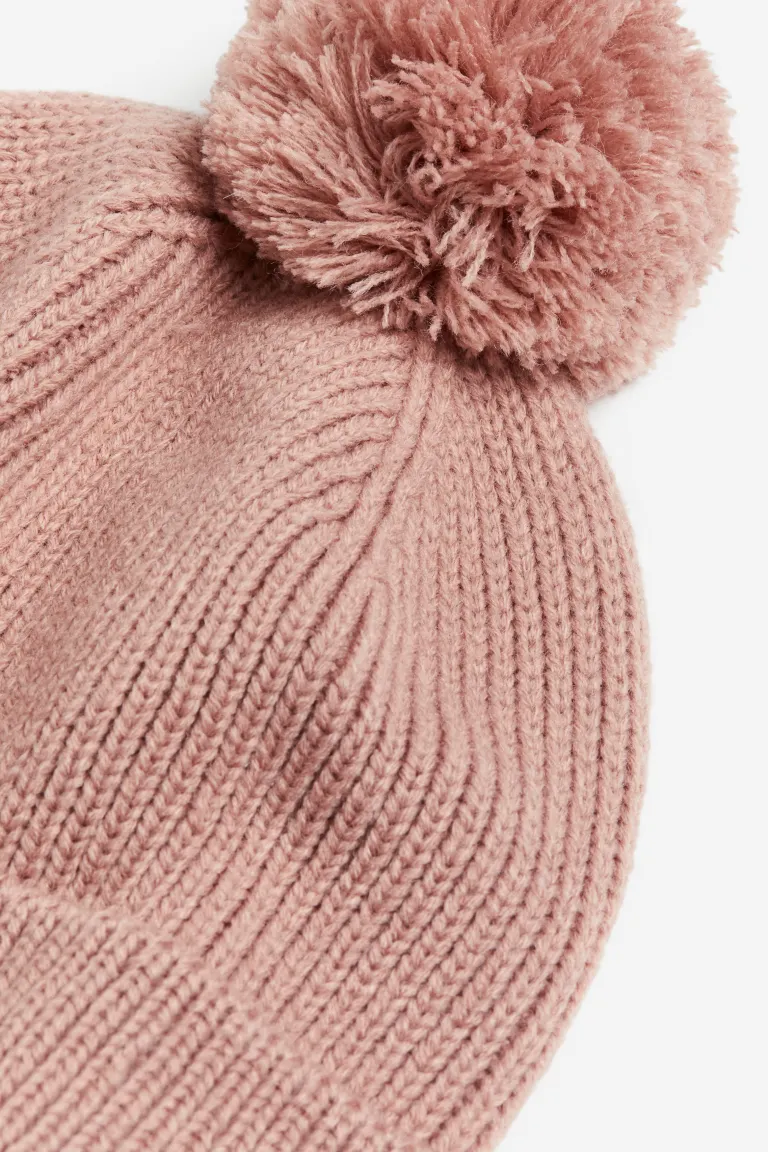 Мягкая шапка на флисовой подкладке H&M, розовый